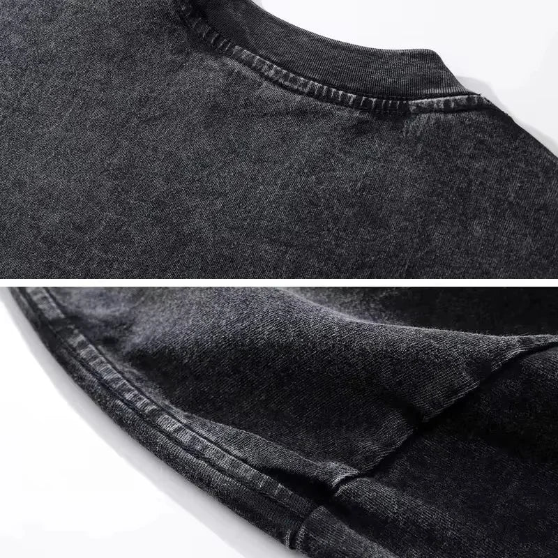 Shadow Back Graphic Oversized Tee — Dark Hero Edition