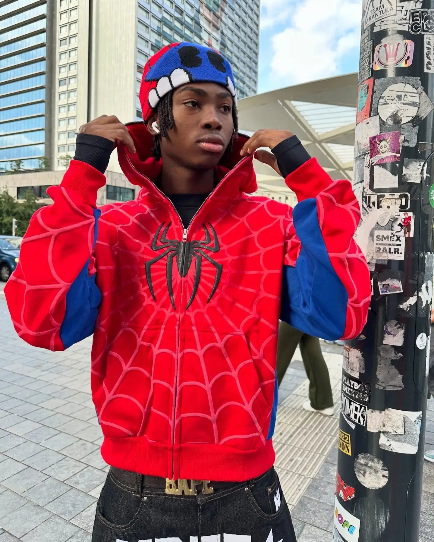 Full Web Zip-Up Hoodie — Hero Statement Edition