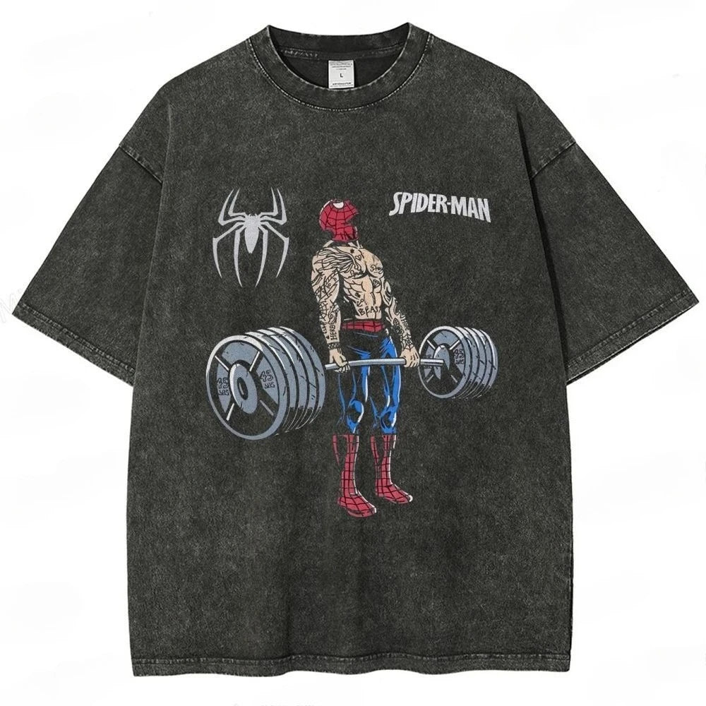 Iron Hero Oversized Graphic Tee — Gym Edition