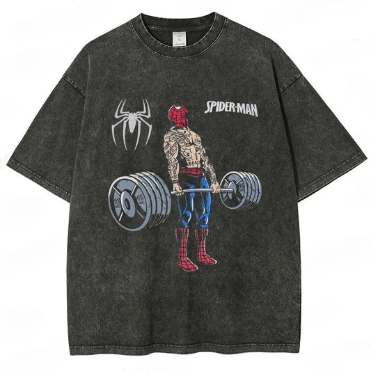 Iron Hero Oversized Graphic Tee — Gym Edition