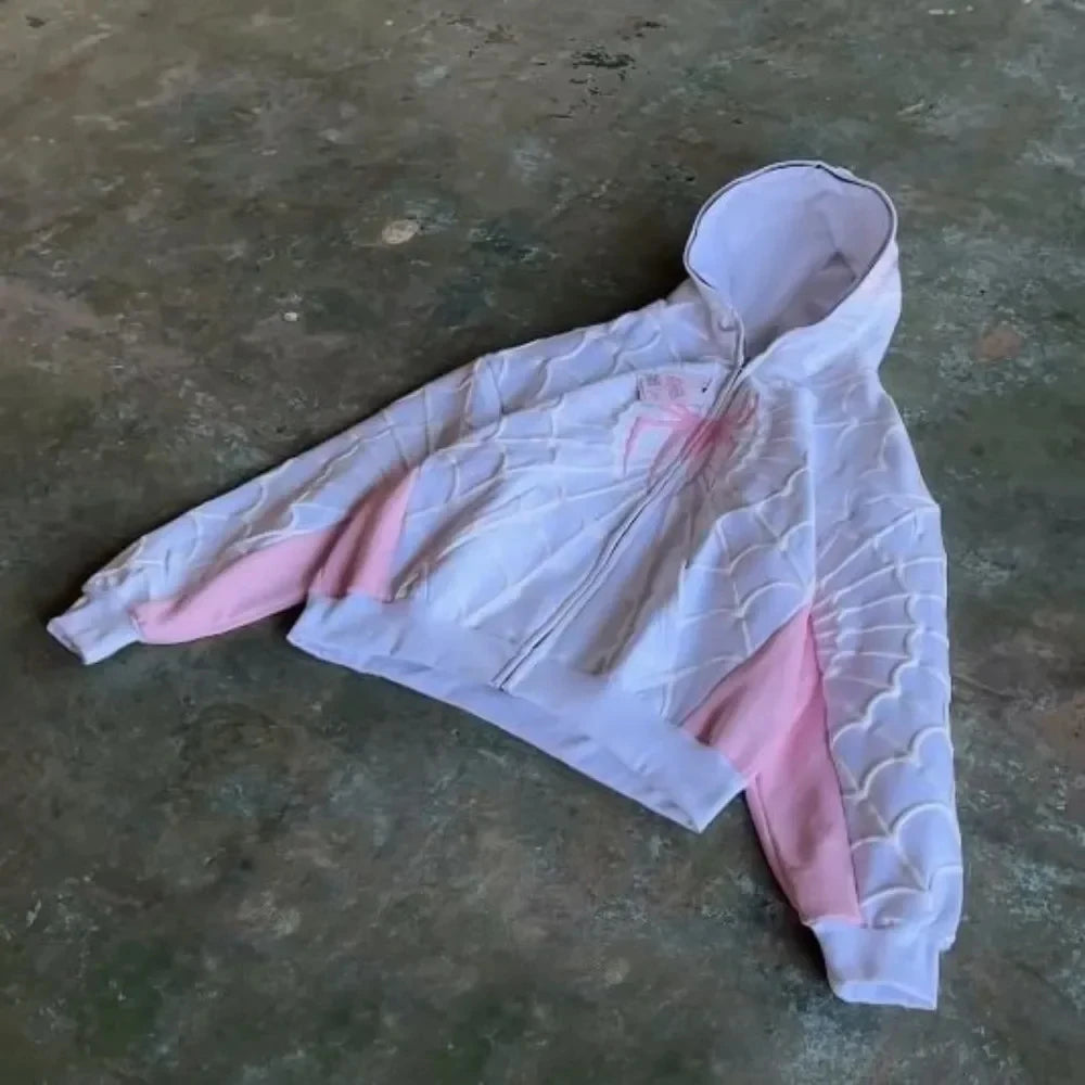 Full Web Zip-Up Hoodie — Hero Statement Edition
