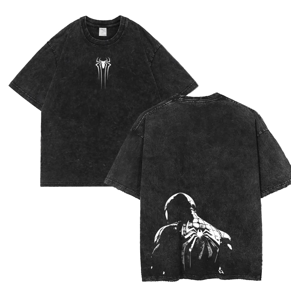 Shadow Back Graphic Oversized Tee — Dark Hero Edition